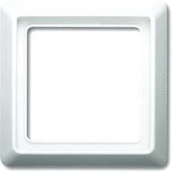 Abdeckrahmen Allwetter 1-fach cremeweiß glänzend 