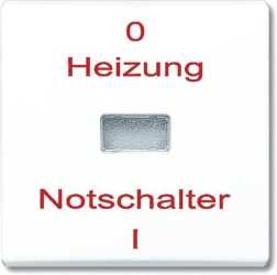 Wippe für Heizung-Notschalter alpinweiß glänzend 