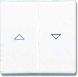 Wippe für Unterputz Jalousieschalter/-taster cremeweiß glänzend 