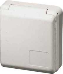 CEE-Anbausteckdose Cepex 16A 5p 400V 6h IP44 alpinweiß 