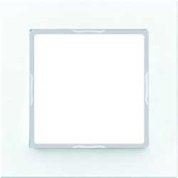 Rahmen 1-fach für waagerechte und senkrechte Kombination weiß 