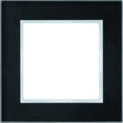 Glasrahmen 1-fach 84 x 84 mm schwarz 