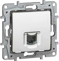 Niloe RJ45 Datendose Kategorie 6 STP ohne Spreizkrallen ultraweiß 