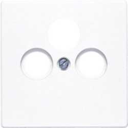 Abdeckung Schraubbefestigung bruchsicher für SAT-TV-Steckdose 