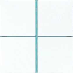 Tastensatz 4-fach komplett weiß glänzend 