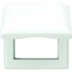 Klappdeckel bruchsicher für Steckdosen mit Abdeckung 50 x 50 mm 