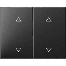 Wippen mit Aufdruck Symbol Pfeile K.1 anthrazit matt 