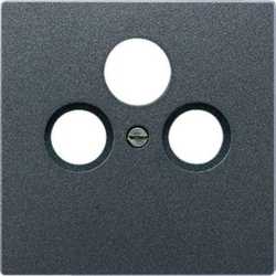 Abdeckung Schraubbefestigung für SAT-TV-Steckdose 