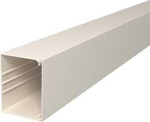 Leitungsführungskanal mit Bodenlochung 100x130 mm reinweiß 