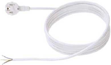 Gerätezuleitung 3x1 mm² 2m lang weiß 