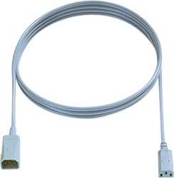 Kaltgeräte Verlängerung Leitung 3 m grau - 1 mm² 