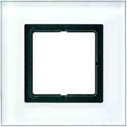 Glasrahmen 1-fach 115 x 115 mm weiß 