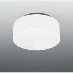 Decken/Wandleuchte 1x60W E27 Glas opal DM200mm Halterung weiß IP44 