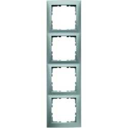 Rahmen 4-fach Alu matt S.1 