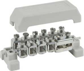 Potenzialausgleichsschiene K12 mit Aufsteckklemmen 