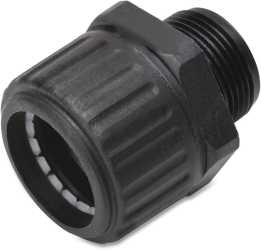 Gerade Verschraubung Flex Schutzsch halogenfrei nicht flammverbreitend schwarz 