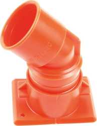 Winkelverbindungstülle drehbar orange 