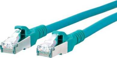 Patchkabel Kat6A 10GB_T AWG26 2RJ45 SFTP LS0H grün 0,5 m 