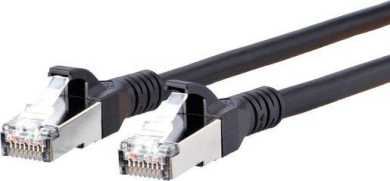 Patchkabel Kat6A 10GB_T AWG26 2RJ45 SFTP LS0H schwarz 7,0 m 