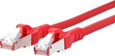 Patchkabel Kat6A 10GB_T AWG26 2RJ45 SFTP LS0H rot 10,0 m 