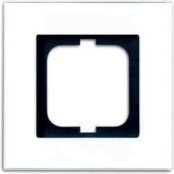 Abdeckrahmen carat 1-fach weißglas 