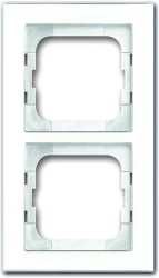 Abdeckrahmen axcent 2-fach weißglas 