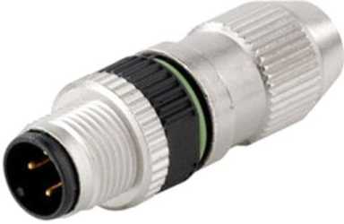 Sensor/Aktor-Steckverbinder M12 4 polig Stift gerade 