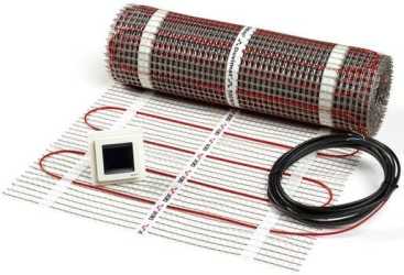 Mat Dünnbett Heizmatte Set mit Uhrenthermostat DEVIreg Touch 0,5 x 5 m 375W 