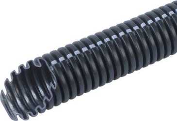 Kunstoffwellrohr leicht halogenfrei 25 schwarz 