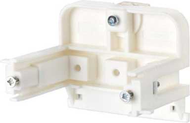 Montagehalter für Anschlussdosen Hutschienenbefestigung waagr. 50mm o. Trennsch. 