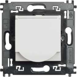 Steckdose + Klappdeckel SL weiß 