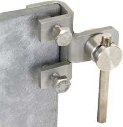 Anschlussklemme senkrecht mit KS-Verbinder Rd 6-10 mm NIRO 