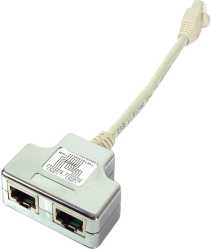 T-Adapter Kat.5e 2xISDN für Cablesharing 