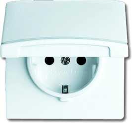 Unterputz Steckdose Allwetter 44 mit Klappdeckel 