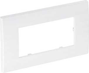 Abdeckrahmen Modul 45 2fach 84x140mm PC reinweiß 