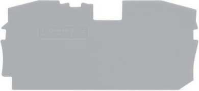 Abschluss- und Zwischenplatte 1 mm dick grau 