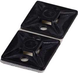 Klebesockel schwarz bis 4,8mm 28x28mm 