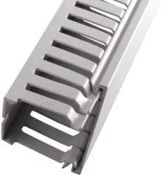 Verdrahtungskanal BxH 25x50 mm PVC grau RAL7030 VPE=44 m 