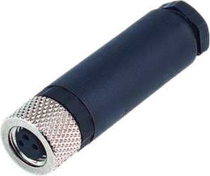 Kabeldose M8 gerade Bauform 3-polig konfektionierbar 