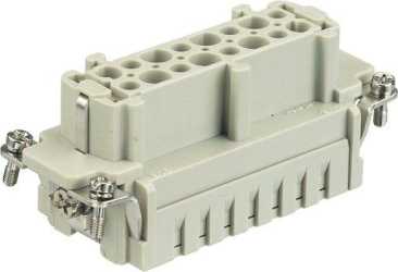 Han ES Buchseneinsatz 16-polig Käfigzugfederanschluss 500V / 16A 