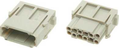 Han Modular® DD-Modul Buchseneinsatz 12pol 250V / 10A Crimpanschluss 