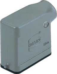 Han 10 A Tüllengehäuse seitl. Kabelausgang Zinkdruckguss Längsbügel 