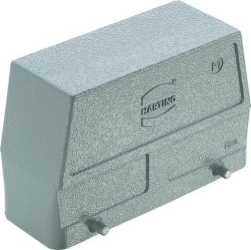 Han 24B Tüllengehäuse seitlicher Kabelausgang Zinkdruckguss Querbügel 