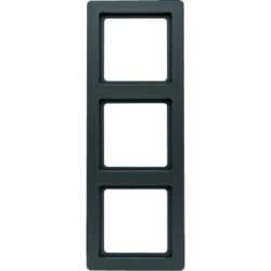 3-fach Rahmen Q.1 anthrazit samt 