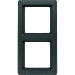 2-fach Rahmen Q.1 anthrazit samt 