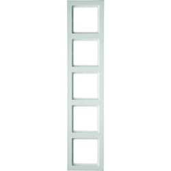 5-fach Rahmen Q.3 polarweiß samt 