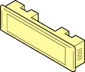 Kombitaster Lira braun 75x22mm 