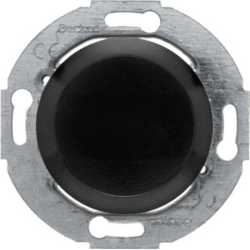 Blindverschluss mit Zentralstück 1930 Glas/Palazzo schwarz glänzend 