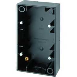 Aufputz-Gehäuse 2-fach S.1 anthrazit matt 