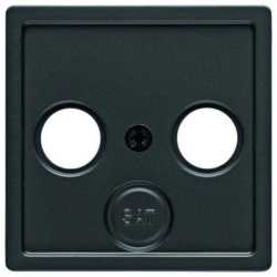 Zentralstück für Antennen-Steckdose 2- u nd 3 Loch Q.1/Q.3 anthrazit 